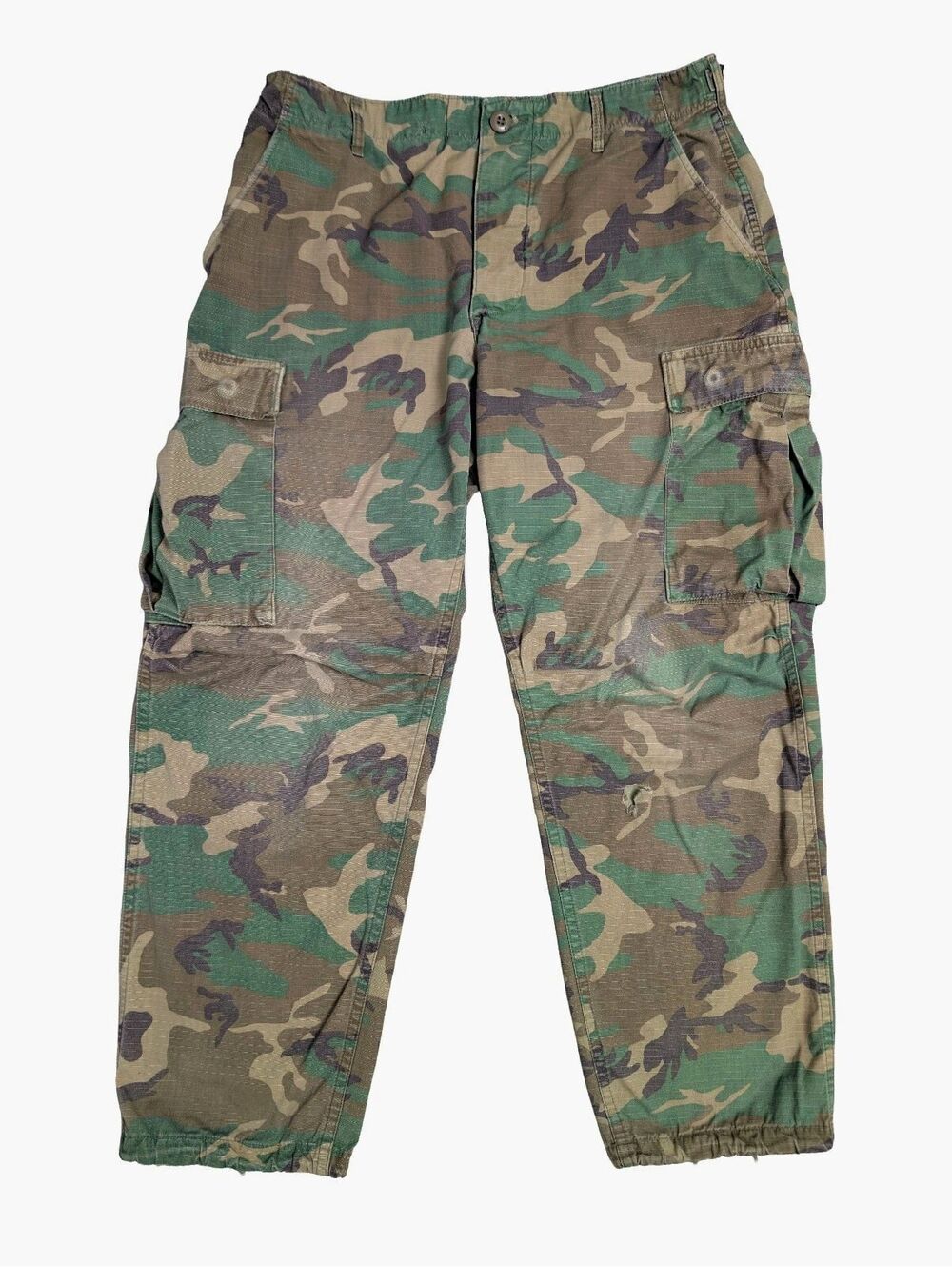 Vintage 1981 US Army RDF Camo Trousers - Medium Short